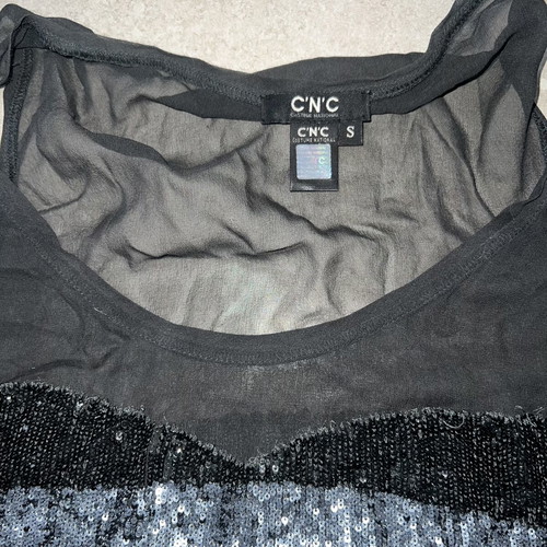 CNC shirt like new, size small, black by Costume National