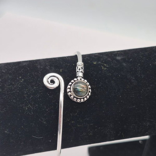 Labradorite Crystal Bracelet silver plated new