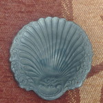 Silver decorative old seashell used