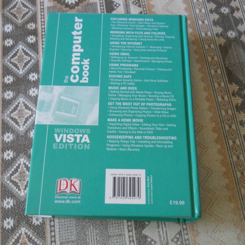 The Computer Book Windows Vista Edition hardcover like new