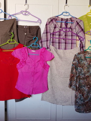 Women's clothing lot L/XL, multicolored, various brands