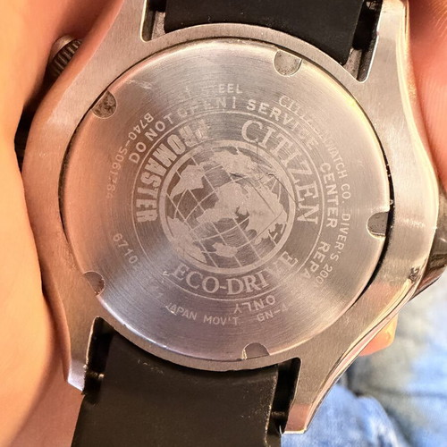 Citizen Promaster Aqualand Eco-Drive BJ2111-08E full set like new with bottle and bracelet