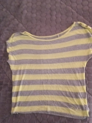 Pepe Jeans women's t shirt like new, gray and yellow, size M