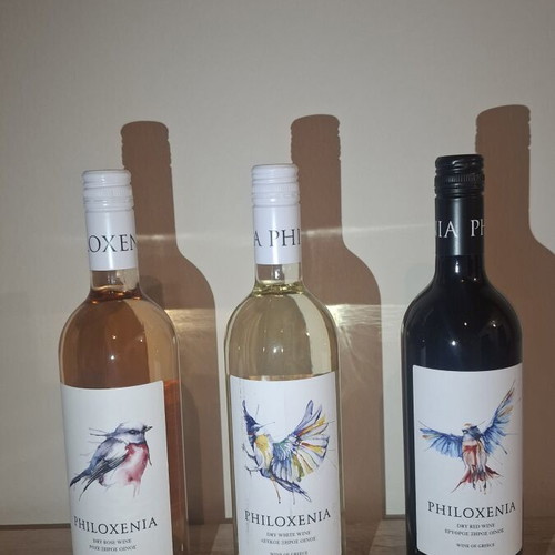 Philoxenia Wine Set New, Rosé White Red 3 Bottles