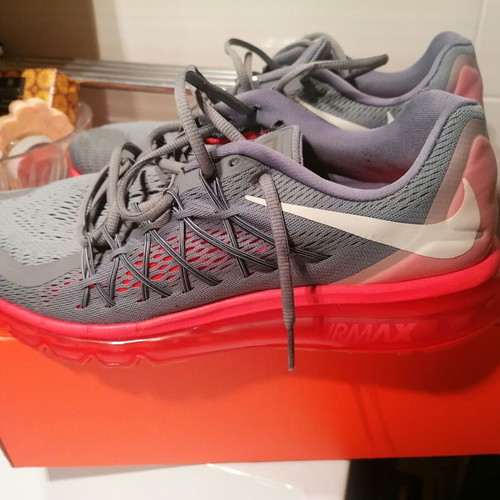 Nike Air Max sneakers like new, size 46, gray and orange