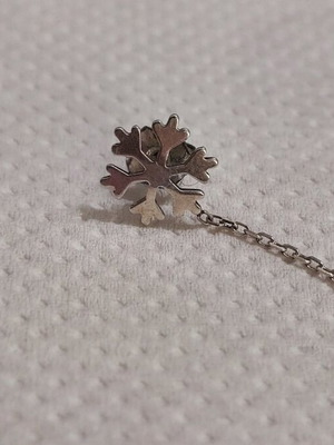 Earring new for one ear, silver
