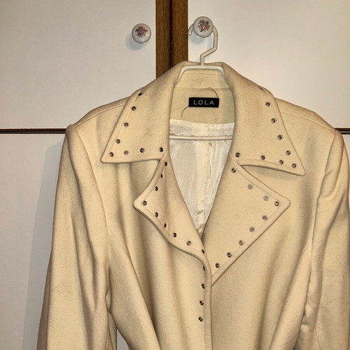 Lola long coat wool and cashmere XL like new, beige