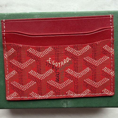 Goyard Card Holder new, red unisex