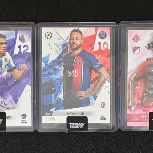 Topps Total Football collectible cards like new with Zakharyan RC, Neymar, Kerr RC