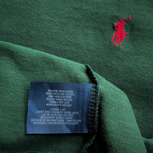 Polo by Ralph Lauren kids long-sleeve shirt green used, size L (14-16 years)