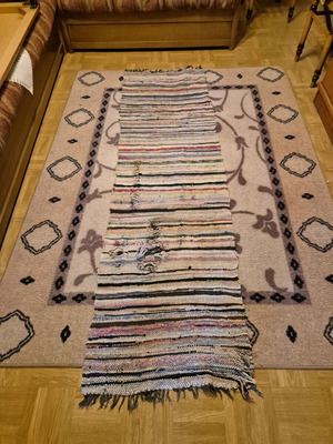 Kilimi runner rug used with fringes 2.10m x 0.60m