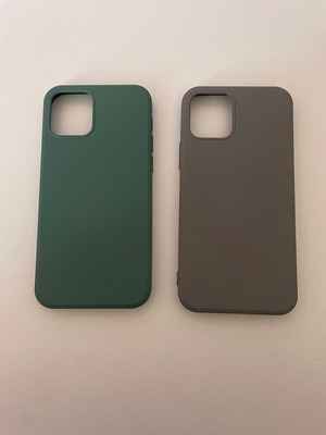 Silicone cases for iPhone 12/12 Pro like new, set of 2