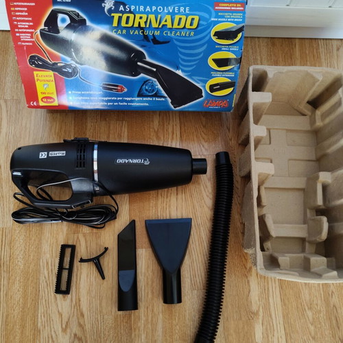 Tornado Car Vacuum Cleaner 12V 130W new, Italian made