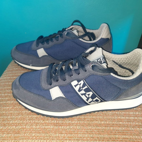 Napapijri men's sports shoes like new, white and blue