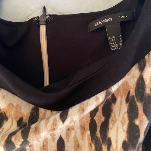 Mango dress size M like new knee-length beige