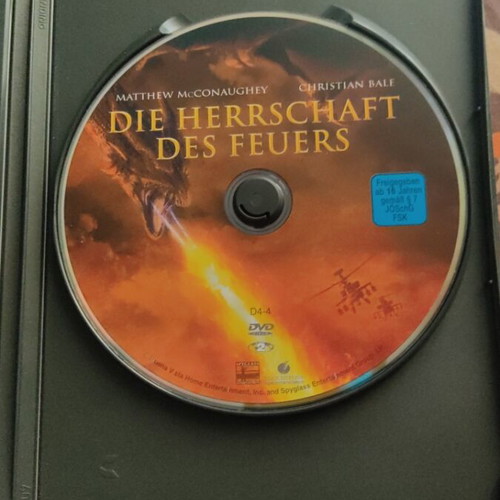 Reign of Fire DVD like new, German edition with Greek subtitles