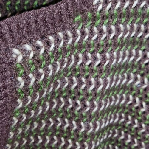 Handmade cardigan XL like new, brown, green, beige