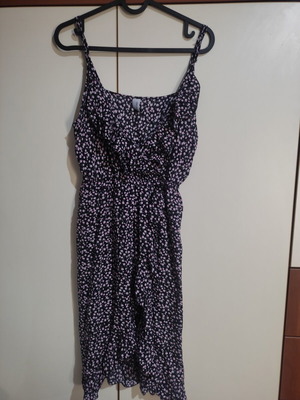 Summer breeze dress like new, size M, black and pink