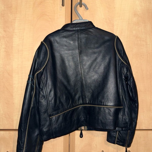 Chevignon Biker leather jacket for 8 years like new, black