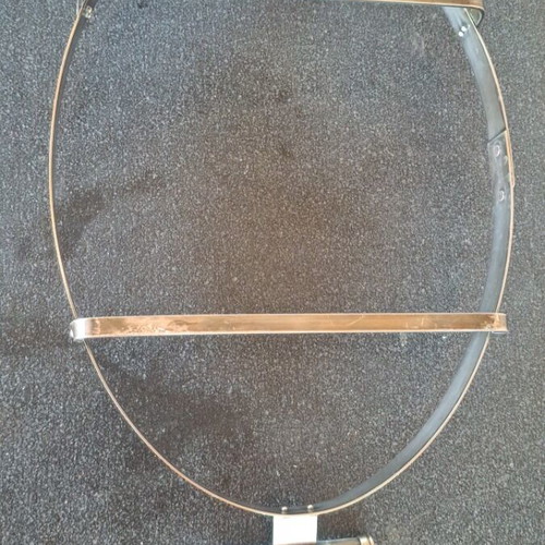 Pyrex Silver-Plated Base Used, 27×39 cm, 5 cm Height, Brass