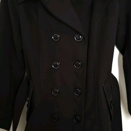 Women's black coat like new, size M-L