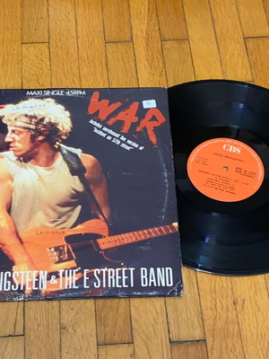 Bruce Springsteen War σπάνιο ελληνικής κοπής Maxi Single 12" βινύλιο