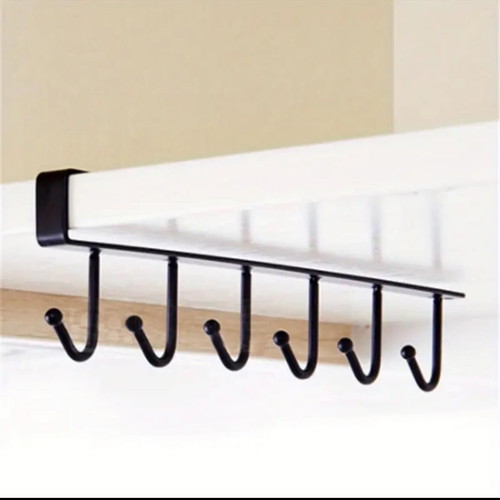 Metal kitchen rack with 6 hooks new