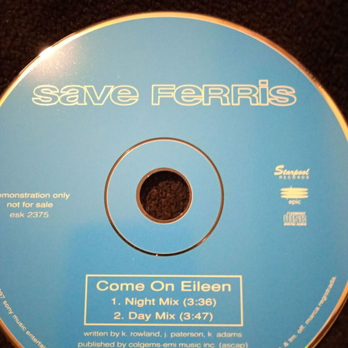 Save Ferris Come On Eileen single used