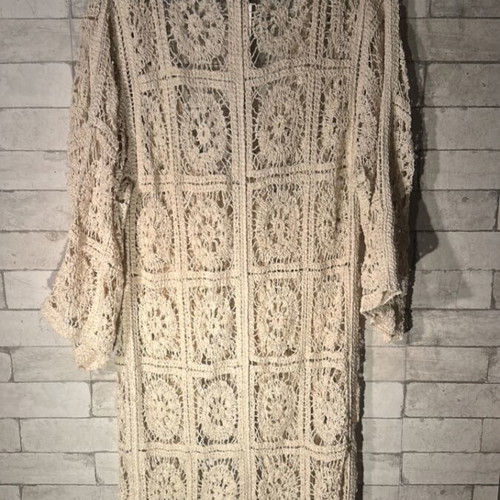 Embroidered Boohoo kaftan beige new, size L