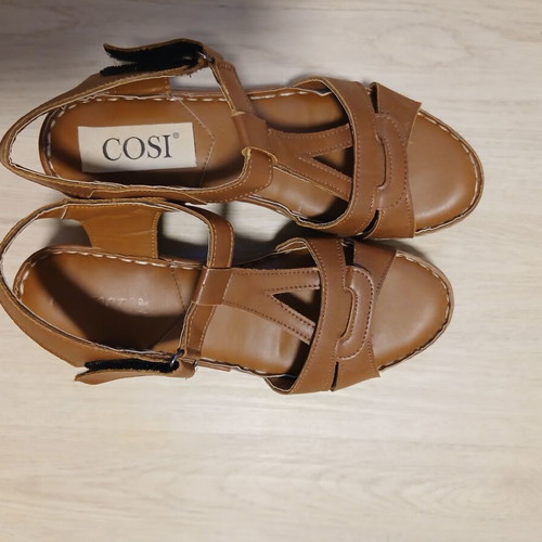 Women's sandals like new, brown, size 37, soft anatomical sole