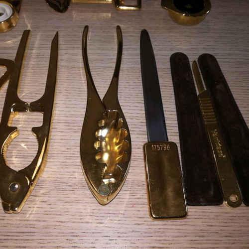Gold-plated kitchen set new, 31 pieces, German