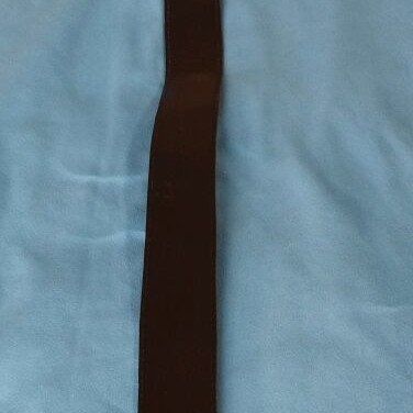 Vintage leather belt 118 cm like new, two-tone buckle