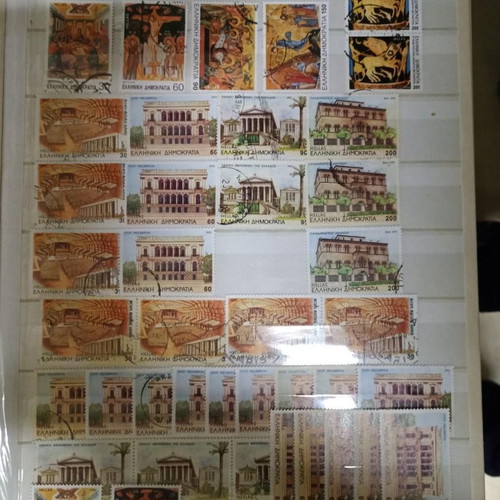 Leuchtturm A4 Stamp Album with 1600 Greek Sealed Stamps