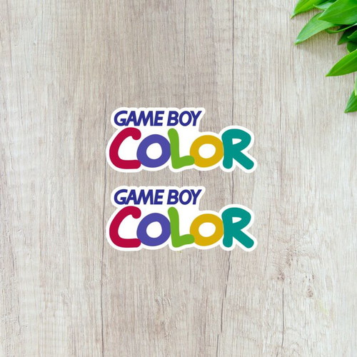 Game Boy Color stickers set of 2 made to order