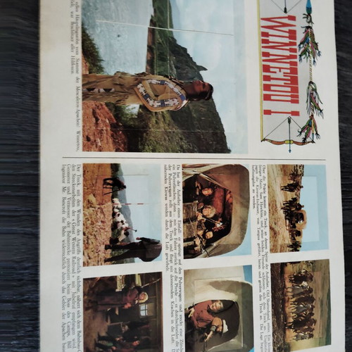 Karl May album used with 337/384 stickers in excellent condition