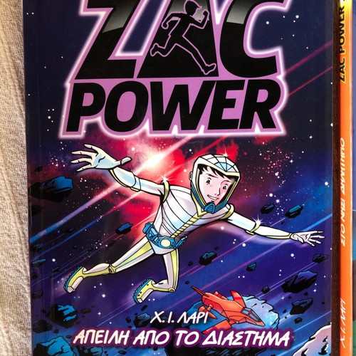 ZAC POWER books like new, two volumes