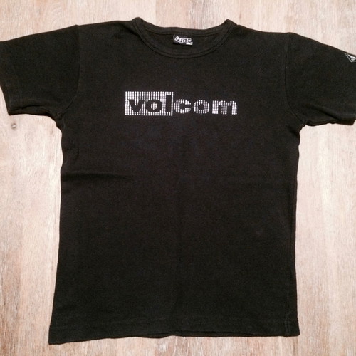 VOLCOM T SHIRT BLACK/SILVER UNISEX
