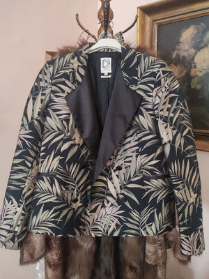 Vintage Dress Gallery jacket like new, double-breasted with tuxedo collar