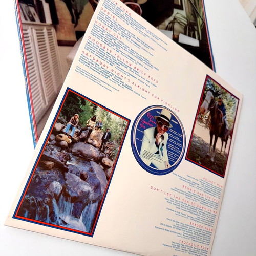 Elton John Greatest Hits vinyl record used, rock genre