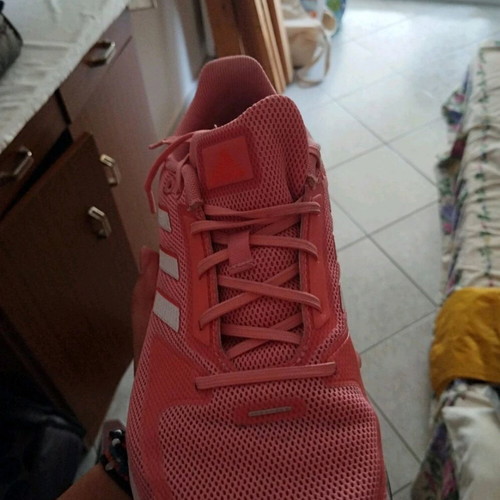 Adidas women's pink athletic shoes like new, size 40.5