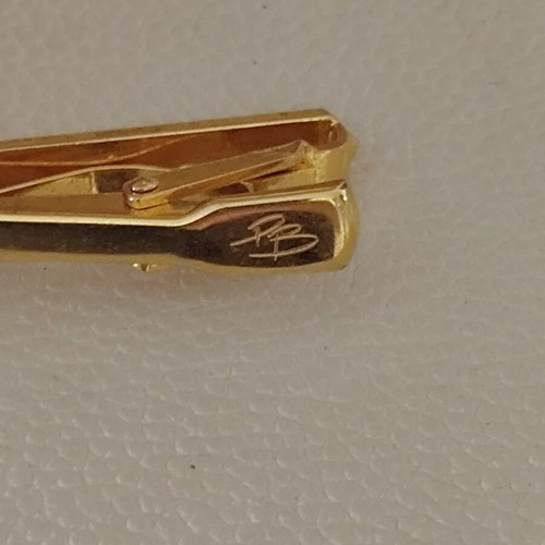 Pierre Balmain vintage tie pin like new, gold and silver