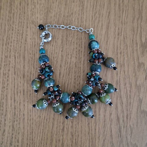 Summer Natural blue Gems Bracelet