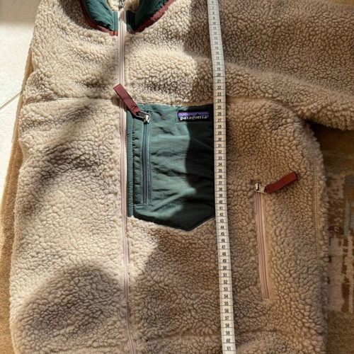 Patagonia fleece jacket used, beige, size L