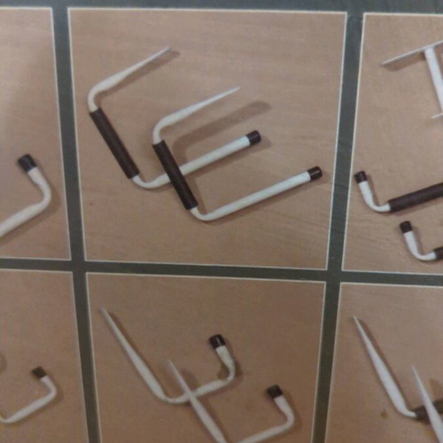 Hook set new, 12 pieces, steel tubes with sandblasting