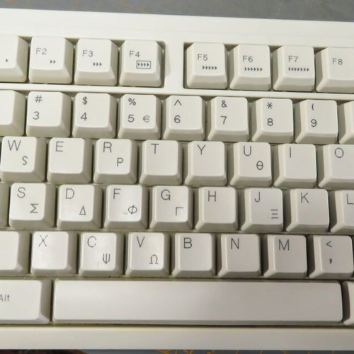 Turbo-X KB-2002E Vintage Keyboard like new, Greek Layout, PS/2