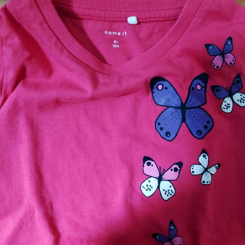 Name It and AKO girls' set like new, size 104 cm, grey and pink