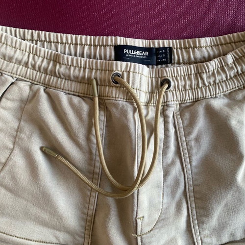 Pull & Bear women's cargo pants beige like new, size S