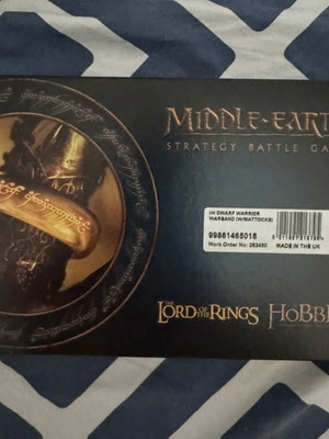 Lord of the Rings Dwarves Warband with Mattocks new