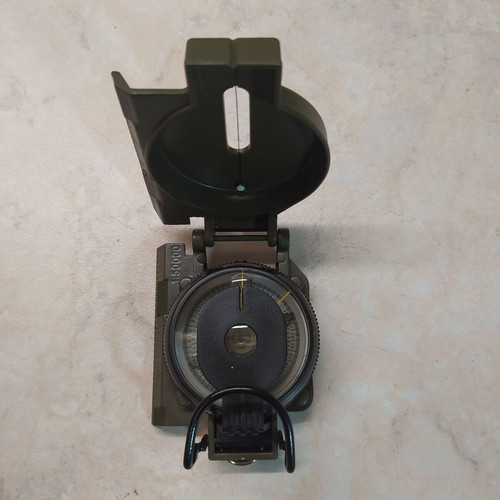 Paget Trading UK Military Type Compass new with ruler and sight