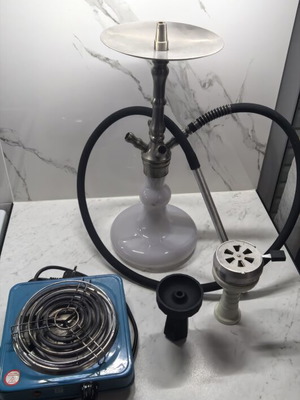 Ναργιλές Smokah μεταχειρισμένος, πλήρες σετ με σωλήνα και καυστήρα